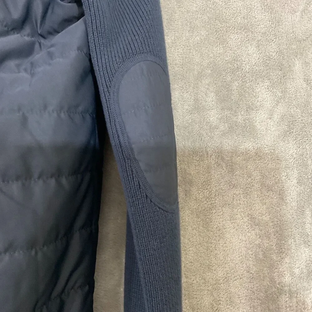 US POLO Assn. Zip up logo hooded Quilted Jacket Size Youth 11/12 blue